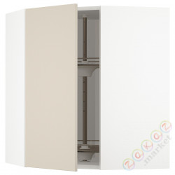⭐METOD⭐Шкаф навесной угловой с каруселью, белый/Havstorp бежевый, 68x80 cm⭐ИКЕА-89426537