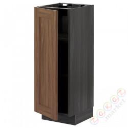 ⭐METOD⭐Кабинет ул./полки, черныйEnköping/коричневый орех, 30x37 cm⭐ИКЕА-99476305