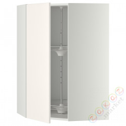 ⭐METOD⭐Шкаф навесной угловой с каруселью, белый/Веддинге белый, 68x100 cm⭐ИКЕА-79120293