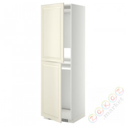 ⭐METOD⭐Шкаф, высокий лед/проживающий, белый/Bodbyn сливочный, 60x60x200 cm⭐ИКЕА-69925536