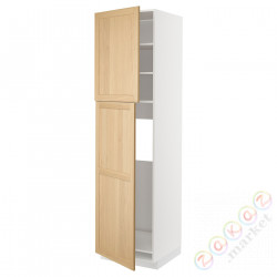 ⭐METOD⭐Shah ic с2 Drz, белый/Forsbacka дуб, 60x60x220 cm⭐ИКЕА-09509433