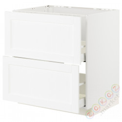 ⭐METOD / MAXIMERA⭐Стандартный злотый + 2 цифры/2шу, белый Enköping/белый имитация дерева, 80x60 cm⭐ИКЕА-59473403