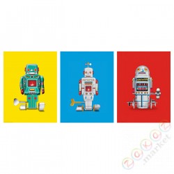 ⭐BILD⭐Плакат, fajne roboty, 30x40 cm⭐ИКЕА-90521623