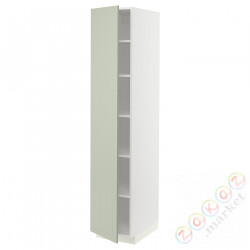 ⭐METOD⭐Высокий шкаф/полки, белый/Stensund светло-зеленый, 40x60x200 cm⭐ИКЕА-19486539
