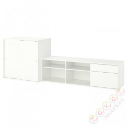 ⭐VIHALS⭐TV/комбинация полок, белый, 275x47x90 cm⭐ИКЕА-99521157