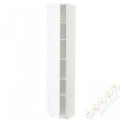 ⭐METOD⭐Высокий шкаф/полки, белый Enköping/белый имитация дерева, 40x37x200 cm⭐ИКЕА-19473513