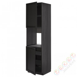 ⭐METOD⭐Шестой огромный 2dr/половина, черный/Lerhyttan черный морилка, 60x60x220 cm⭐ИКЕА-19464434