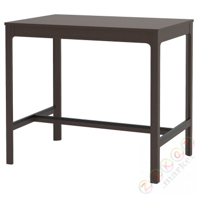 ⭐EKEDALEN⭐Барный стол, темно коричневый, 120x80x105 cm⭐ИКЕА-90400517