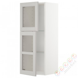 ⭐METOD⭐Шах половина/2 стакан Drz, белый/Lerhyttan светло-серый, 40x100 cm⭐ИКЕА-79459199