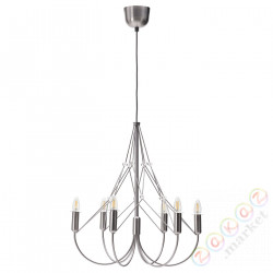 ⭐HARMOJA⭐Kandelabr 6 плечи, szczotkowана нержавеющая стальewna, 62 cm⭐ИКЕА-50522479