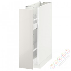 ⭐METOD⭐Кабинет ул./wysuwане wyposażenт.е.доб, белый/Ringhult светло-серый, 20x60 cm⭐ИКЕА-09164836