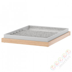 ⭐KOMPLEMENT⭐Выдвижная полка со вставкой, подражаниеacja дуб bejcowанеgo na biało, 50x58 cm⭐ИКЕА-19249519