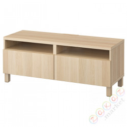 ⭐BESTA⭐Тумба под ТВ с ящики, под беленый дуб/Лаппвикен/Stubbarp под беленый дуб, 120x42x48 cm⭐ИКЕА-49399183