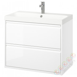 ⭐ANGSJON / BACKSJON⭐Sзаf umyw сящики/umyw/bateria, глянцевый белый, 80x48x69 cm⭐ИКЕА-09521114