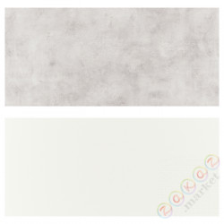 ⭐LYSEKIL⭐настенная панель, 2ул. белая/имитация светло-серого бетона, 119.6x55 cm⭐ИКЕА-80551682