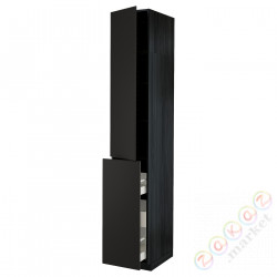 ⭐METOD / MAXIMERA⭐Sза wys 3шу/1d/2половина, черный/Кунгсбака антрацит, 40x60x240 cm⭐ИКЕА-19461987