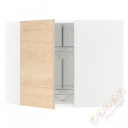 ⭐METOD⭐Шкаф навесной угловой с каруселью, белый/Askersund яркий узор ясеня, 68x60 cm⭐ИКЕА-79215757