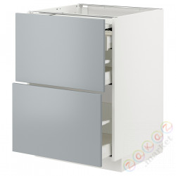 ⭐METOD / MAXIMERA⭐Кабинет ул. сwysuwanym blatem/3шу, белый/Veddinge Серый, 60x60 cm⭐ИКЕА-49432861