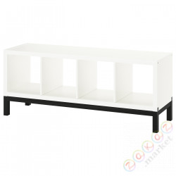 ⭐KALLAX⭐Книжный шкаф с ramą nośną, белый/черный, 147x59 cm⭐ИКЕА-79442665