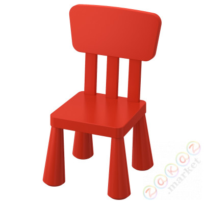 ⭐MAMMUT⭐Детский стул, внутренности/снаружи/красный⭐ИКЕА-40365366