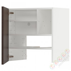 ⭐METOD⭐Шкаф okaнадa сполка/Drzс упражнениями, белый/Sinarp коричневый, 60x60 cm⭐ИКЕА-49505348