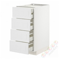 ⭐METOD / MAXIMERA⭐Sза stj 4fr/2n/3śr шу, белый/Stensund белый, 40x60 cm⭐ИКЕА-89409463