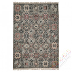 ⭐VESTERVIG⭐Коврик ровный, wykonano ręcznт.е.разноцветный/ромбовидный узор, 160x230 cm⭐ИКЕА-80521261