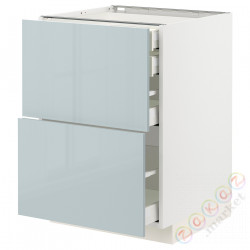 ⭐METOD / MAXIMERA⭐Sсstj 2fr/2n/śr/в шу, белый/Kallarp jasnoсерый-синий, 60x60 cm⭐ИКЕА-89479210