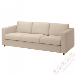 ⭐VIMLE⭐Чехол на диван3 человекowej, Халларп бежевый⭐ИКЕА-49399343