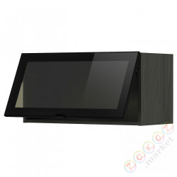 ⭐METOD⭐Шесть предметов Drсстакан кнопка открытия, черный/Ютис стекло80x40 cm⭐ИКЕА-39393780