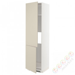 ⭐METOD⭐Шш н айс/проживающий 2Drz, белый/Havstorp бежевый, 60x60x220 cm⭐ИКЕА-49426558