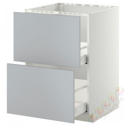 ⭐METOD / MAXIMERA⭐Стандартный злотый + 2 цифры/2шу, белый/Veddinge Серый, 60x60 cm⭐ИКЕА-69920204