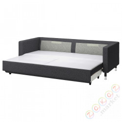 ⭐LANDSKRONA⭐Раскладывающийся диван3-человекowa, Gunnared темно-серый/металл⭐ИКЕА-09491273