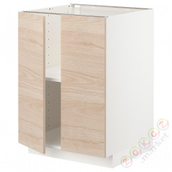 ⭐METOD⭐Кабинет stj/полки/2 дверь, белый/Askersund яркий узор ясеня, 60x60 cm⭐ИКЕА-89464727