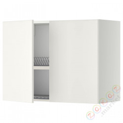 ⭐METOD⭐Навесной шкаф с крылом для сушки/2 дверь, белый/Веддинге белый, 80x60 cm⭐ИКЕА-89458608