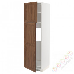 ⭐METOD⭐Shah ic с2 Drz, белый Enköping/коричневый орех, 60x60x200 cm⭐ИКЕА-49475172