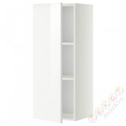 ⭐METOD⭐Навесной шкаф с полками, белый/Рингхульт белый, 40x100 cm⭐ИКЕА-69456182