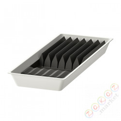 ⭐UPPDATERA⭐Лоток сwkładem na noże, белый/антрацит, 20x50 cm⭐ИКЕА-39432692