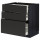⭐METOD / MAXIMERA⭐Напольный шкаф с 3 ящики, черный/Upplöv матантрацит, 80x60 cm⭐ИКЕА-69495659