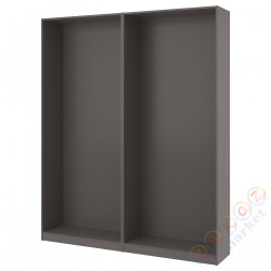 ⭐PAX⭐2 рамы шкафа, темно-серый, 200x35x236 cm⭐ИКЕА-19432179