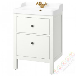 ⭐HEMNES / RUTSJON⭐Sзаf umyw сящики/umyw/bateria, белый, 62x49x95 cm⭐ИКЕА-69559991