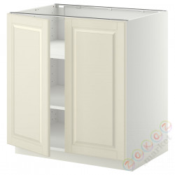 ⭐METOD⭐Кабинет stj/полки/2 дверь, белый/Bodbyn сливочный, 80x60 cm⭐ИКЕА-69467270