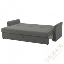 ⭐HOLMSUND⭐3 человекowa диванразложитьadана, Borgunda темно-серый⭐ИКЕА-59516940