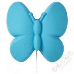 ⭐UPPLYST⭐Светодиодный настенный светильник, голубая бабочка⭐ИКЕА-60440341