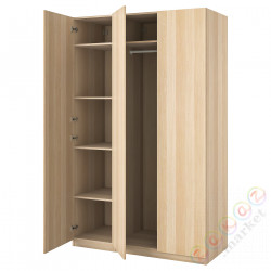 ⭐PAX / FORSAND⭐Комбинация шкафов, под беленый дуб/под беленый дуб, 150x60x236 cm⭐ИКЕА-89429710