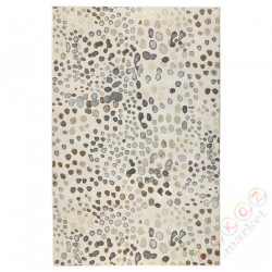 ⭐DUBBELFIL⭐Ковровая дорожка сkrótkim włosiem, узор в горошек/бежевый, 200x300 cm⭐ИКЕА-50565888