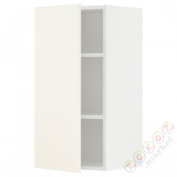 ⭐METOD⭐Навесной шкаф с полками, белый/Vallstena белый, 40x80 cm⭐ИКЕА-59507257