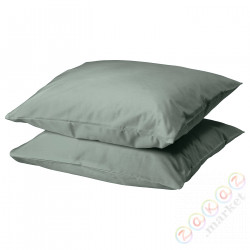 ⭐DVALA⭐Наволочка, серо-зеленый, 50x60 cm⭐ИКЕА-10549664