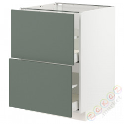 ⭐METOD / MAXIMERA⭐Sсstj 2fr/2в шу, белый/Bodarp серо-зеленый, 60x60 cm⭐ИКЕА-49306853