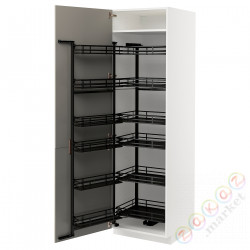 ⭐METOD⭐Высокий шкаф с wysuwaną spiżarką, белый/Stensund бежевый, 60x60x200 cm⭐ИКЕА-59472026